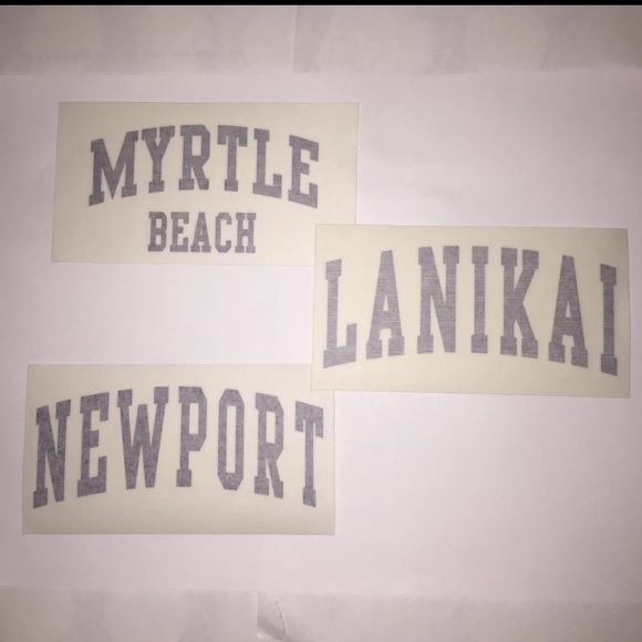 BRANDY MELVILLE VINYL STICKERS - Picture 1 of 4